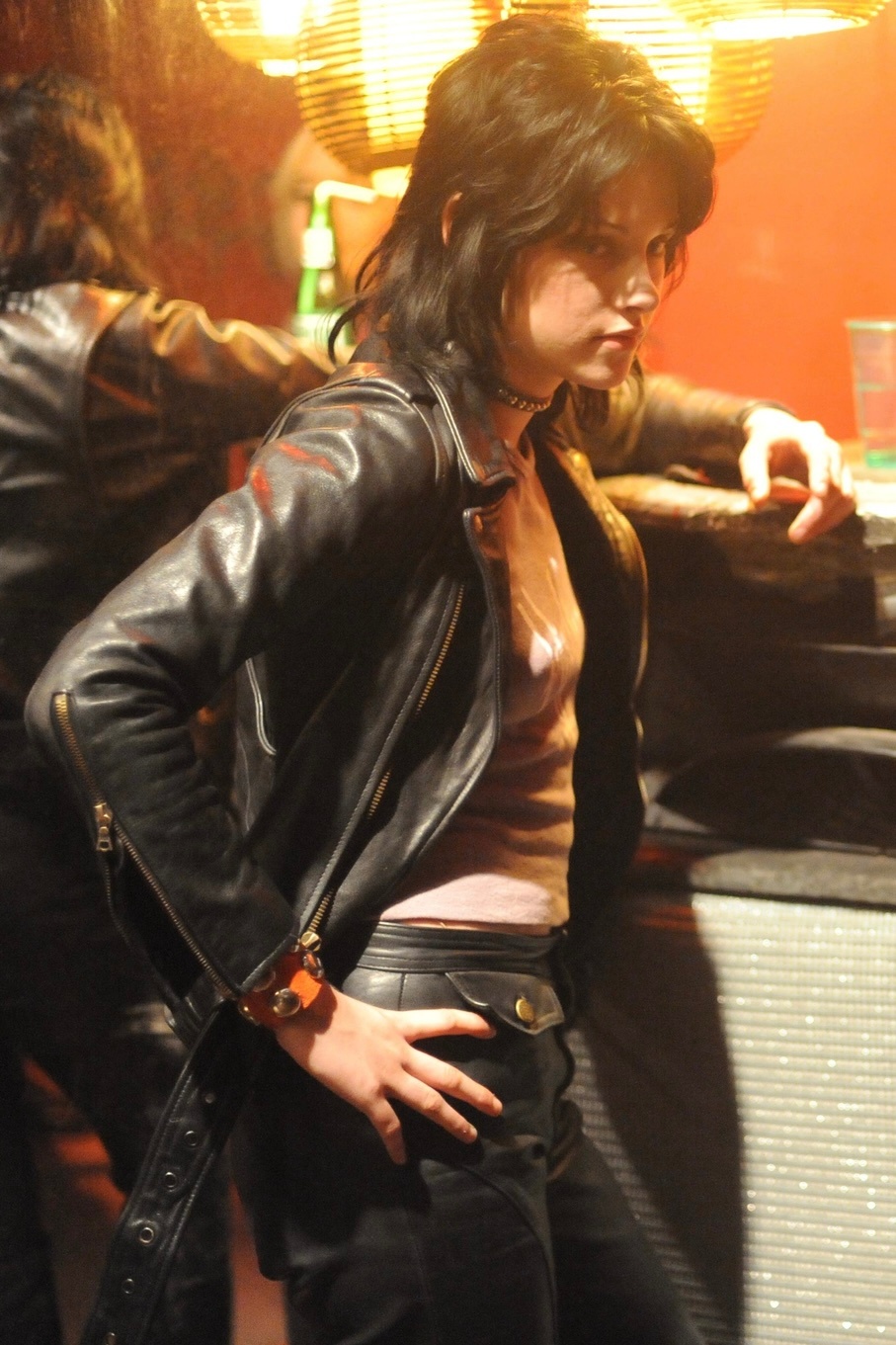 2010年，十九岁的克里斯汀·斯图尔特，在《逃亡乐队》中扮演的摇滚女王琼·杰特。