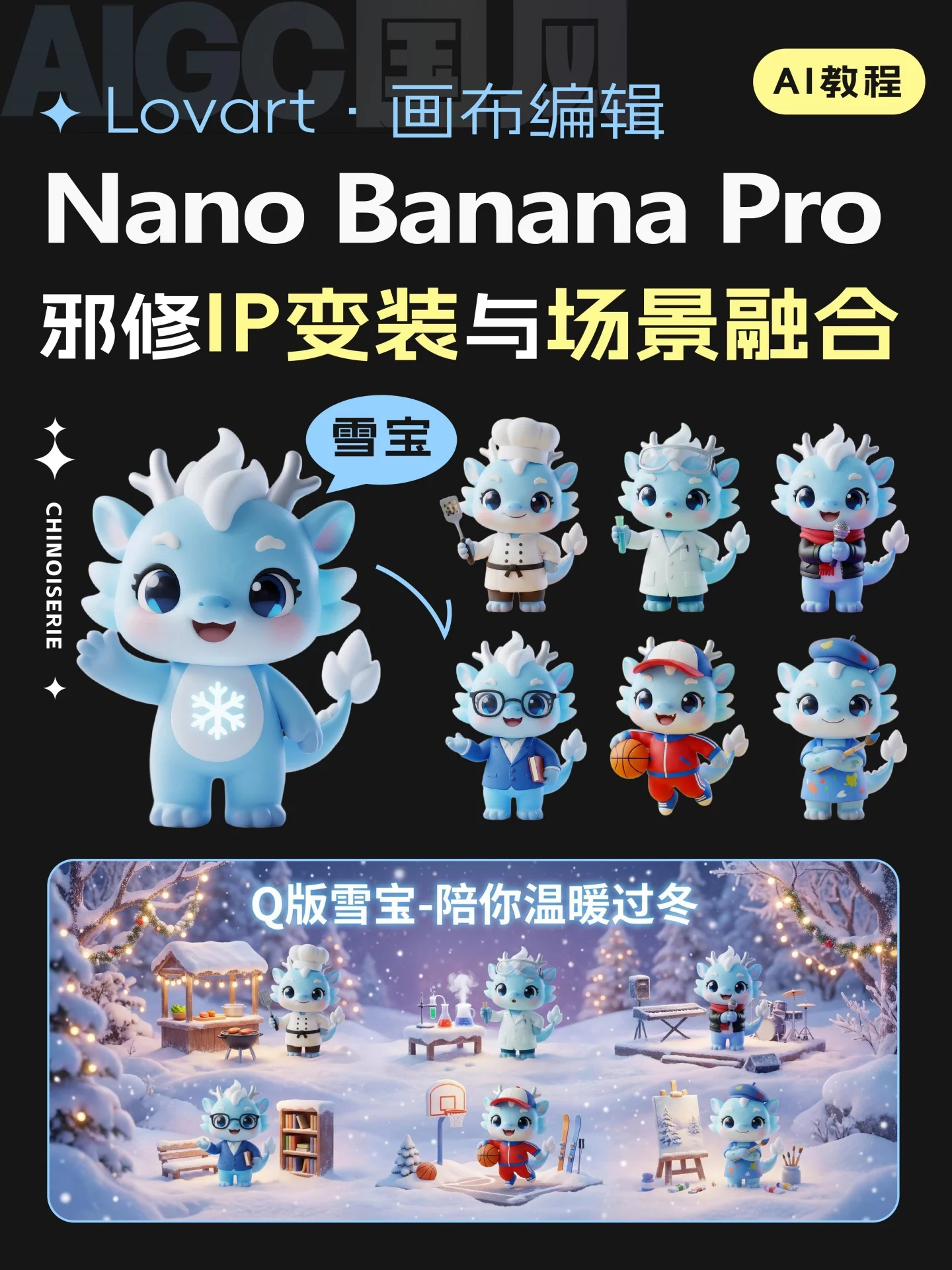 4步搞定！Nano Banana Pro邪修IP变装和场景融合 