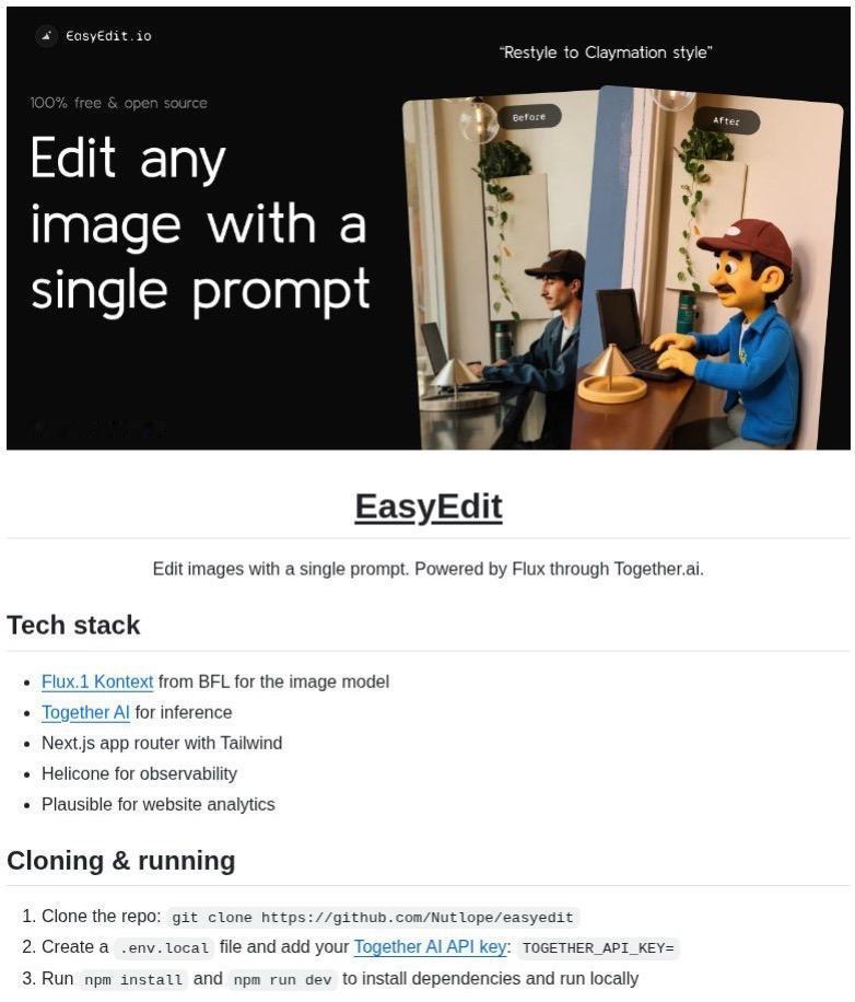 easyedit 一个提示即可编辑图像编程严选网 人工智能