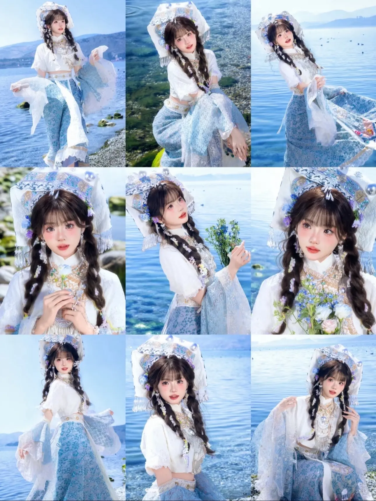 想拍民族风姐妹看过来。想拍民族风又不会摆动作的姐妹看过来这里56个民族...