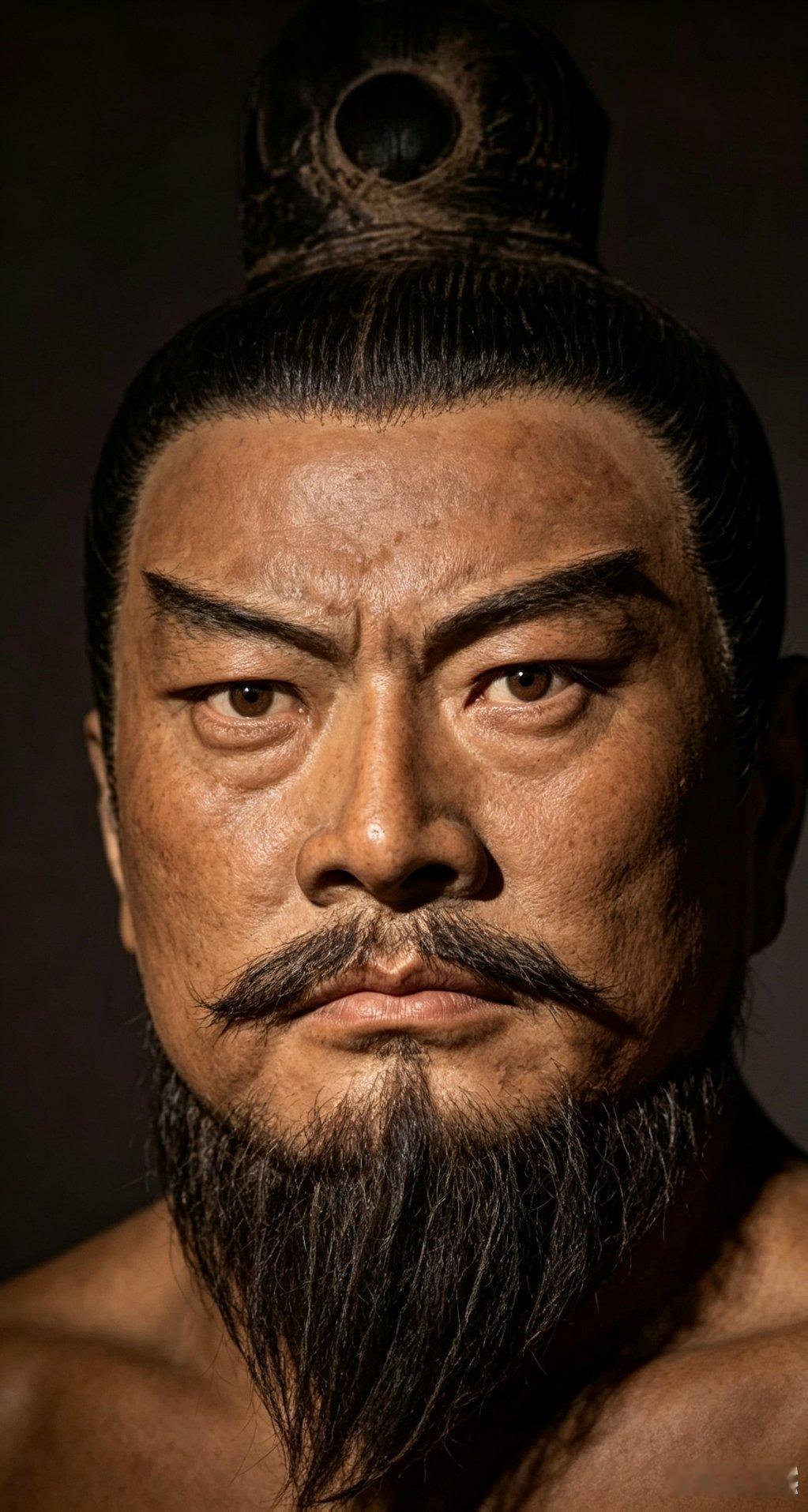 意大利的兵马俑复制品展览，其中有黑色兵马俑，秦人尚黑，这秦始皇样帽长相创作灵感哪
