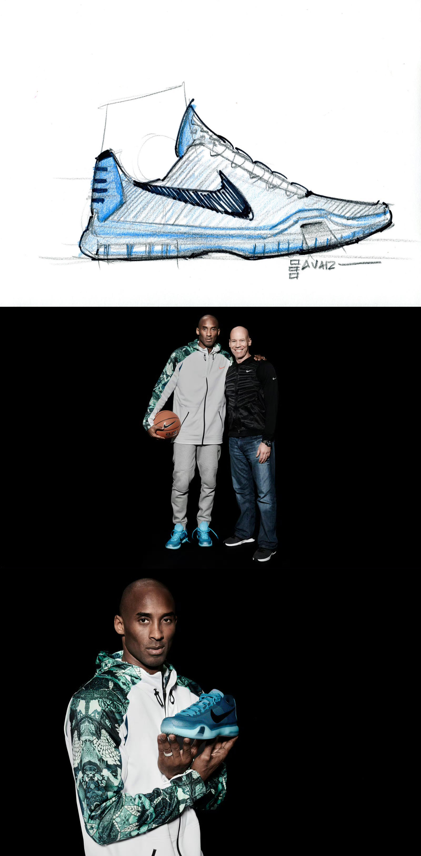 Kobe 10 设计手稿说说你的元年体验球鞋nba