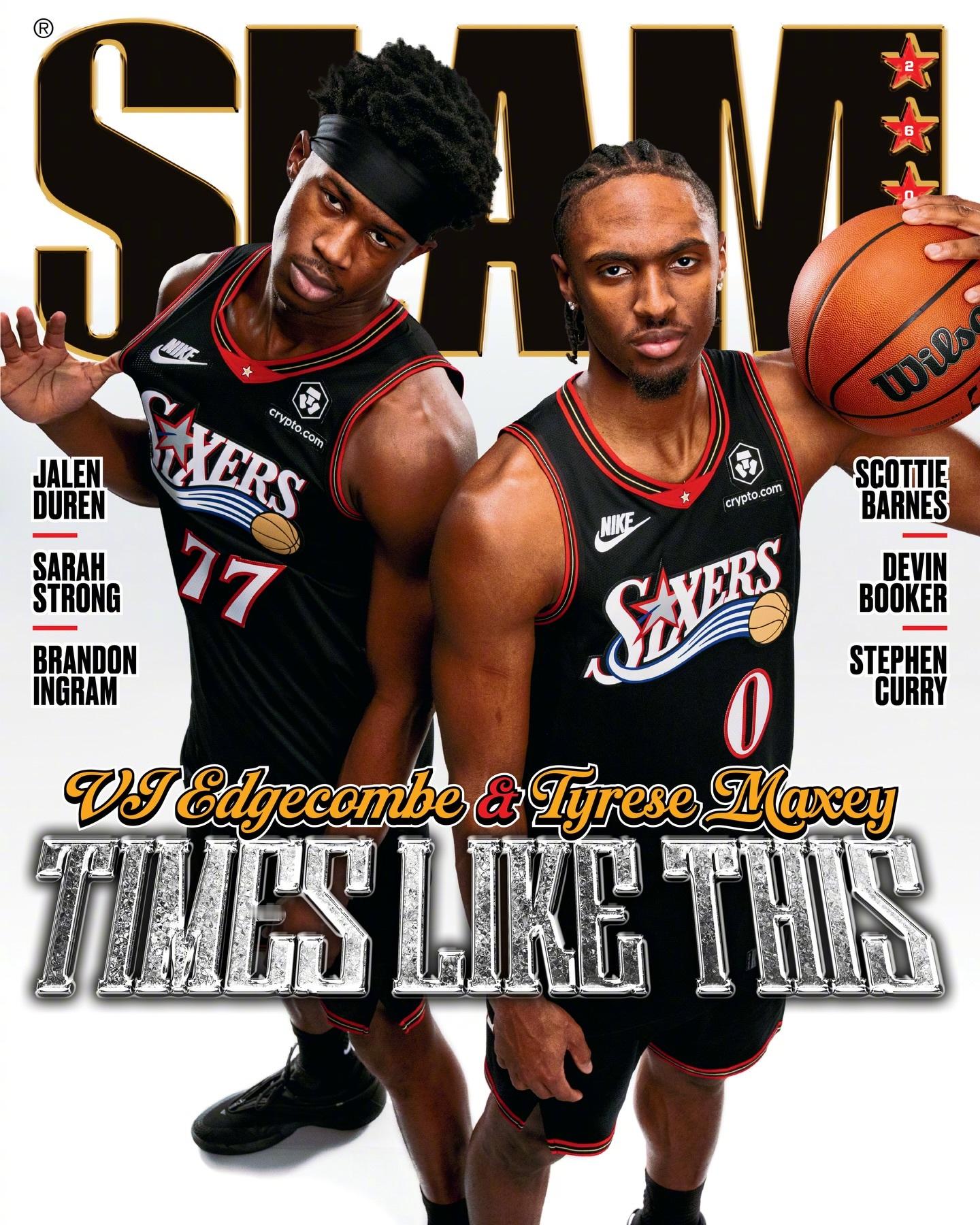 马克西和埃奇库姆当选了最新一期的《SLAM》杂志封面人物！这组照片拍的挺到位！ 