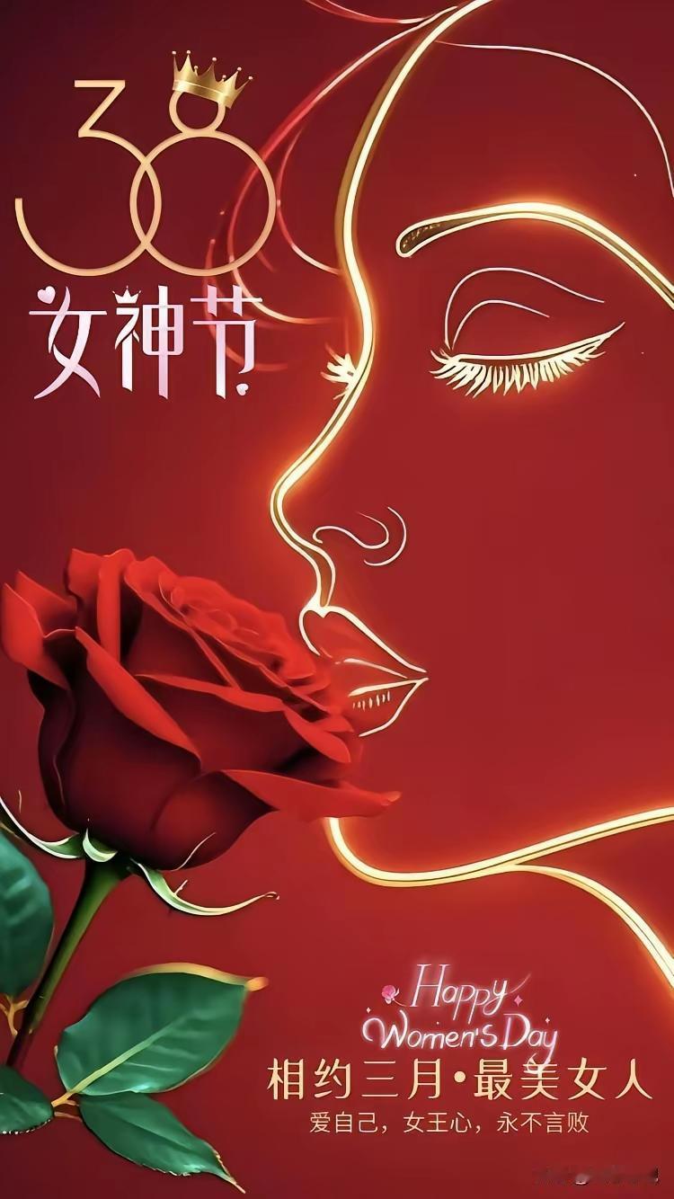 《快乐女神节》
天飘祥云追梦想，
巾帼豪杰创奇功。
快乐女神多壮志，
佳节到来助
