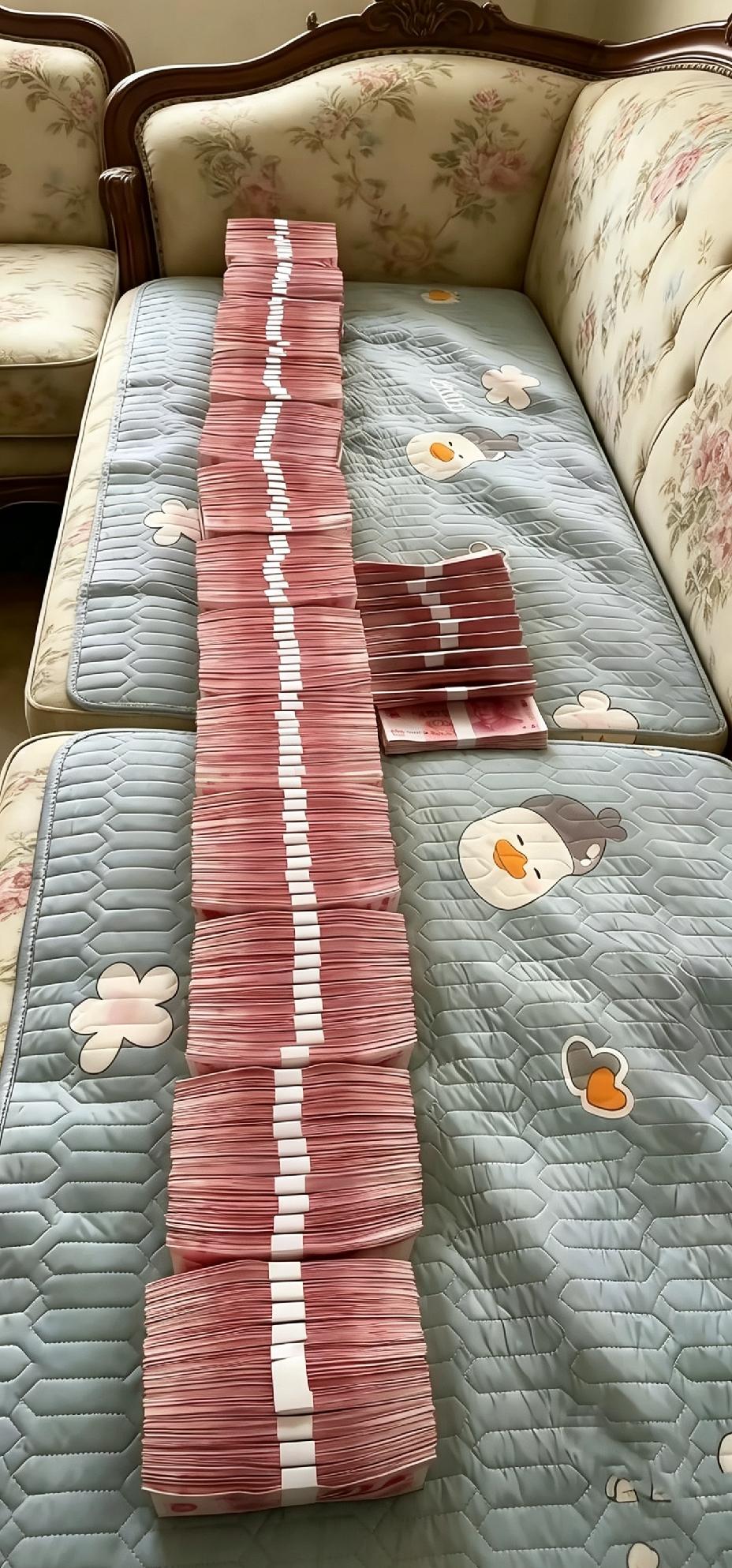 你猜猜
这有多少钱？

这些钱，能买到多少尊严？
钱换不来清高傲骨，却能免去万般