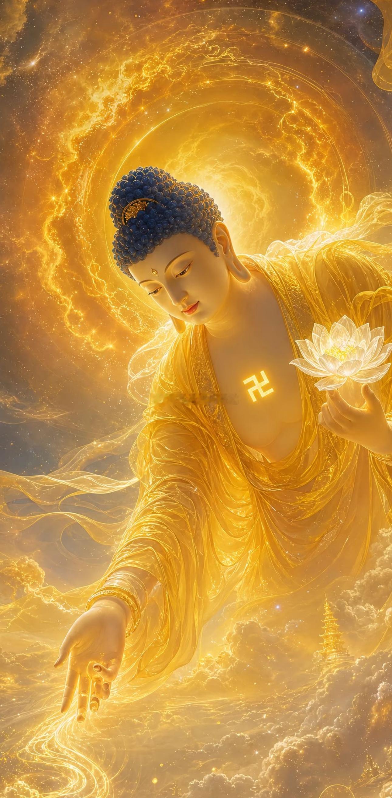 佛光普照，感念佛菩萨昼夜护念，恩习慈悲救苦之宏愿，虔诚礼拜，渡难消灾，万事顺心。