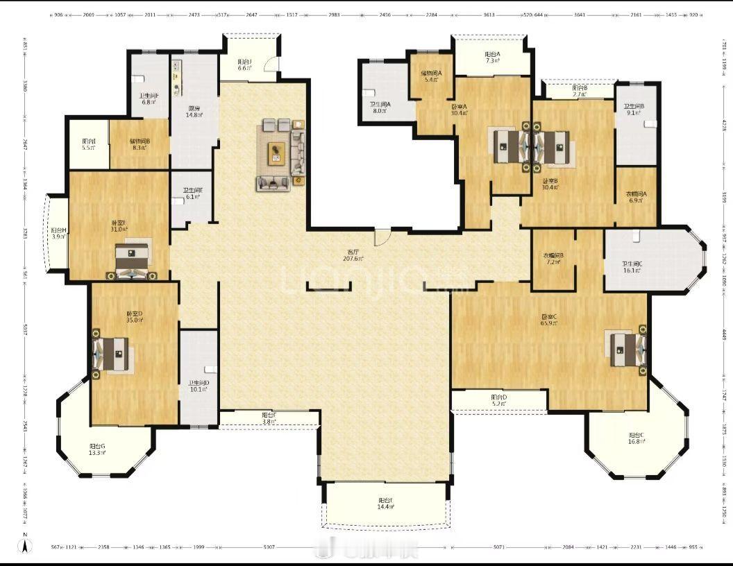 这房子住的不得迷路？[允悲] ​​​