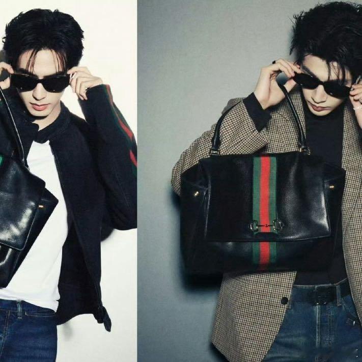 近期，宋威龙与张凌赫为同一奢侈品牌拍摄的宣传大片引发了关注。两人在相似的构图与姿