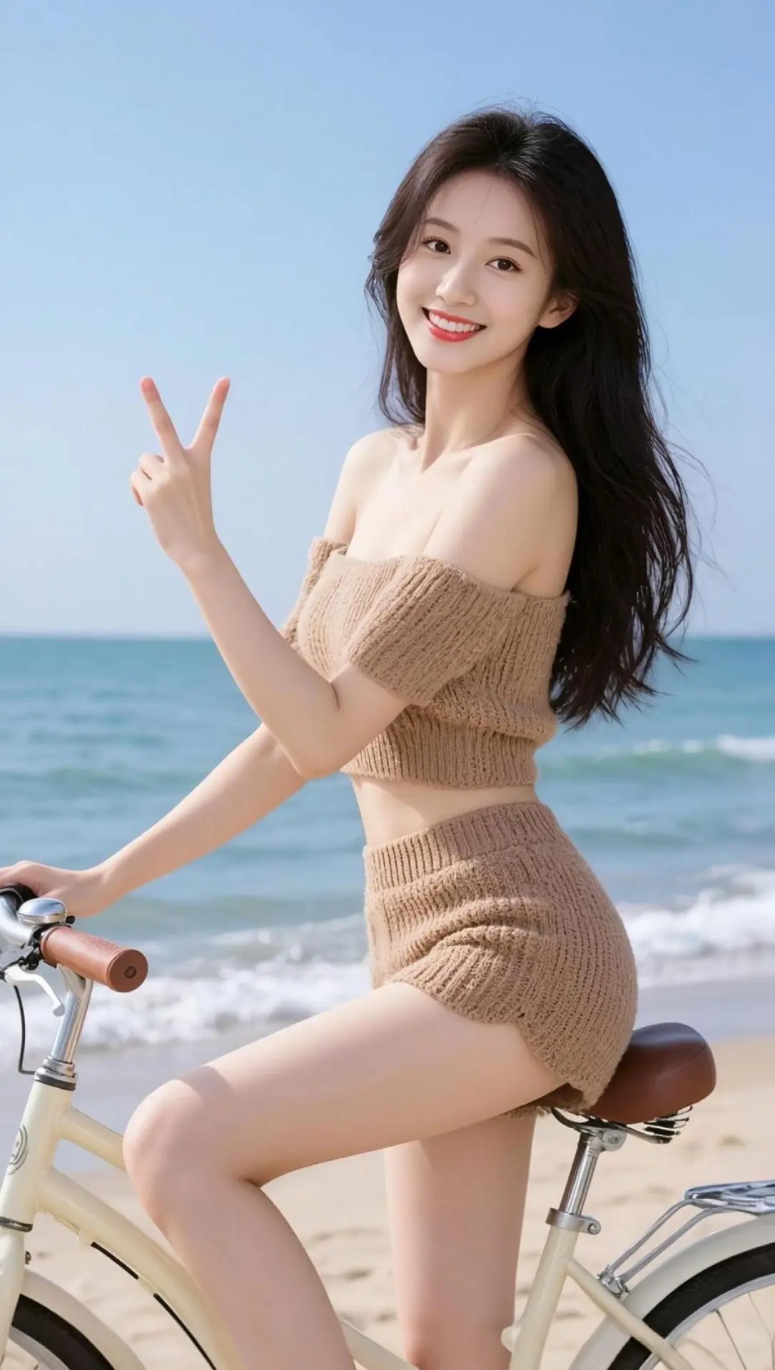 AI海滨清新写真 随变ai随便玩