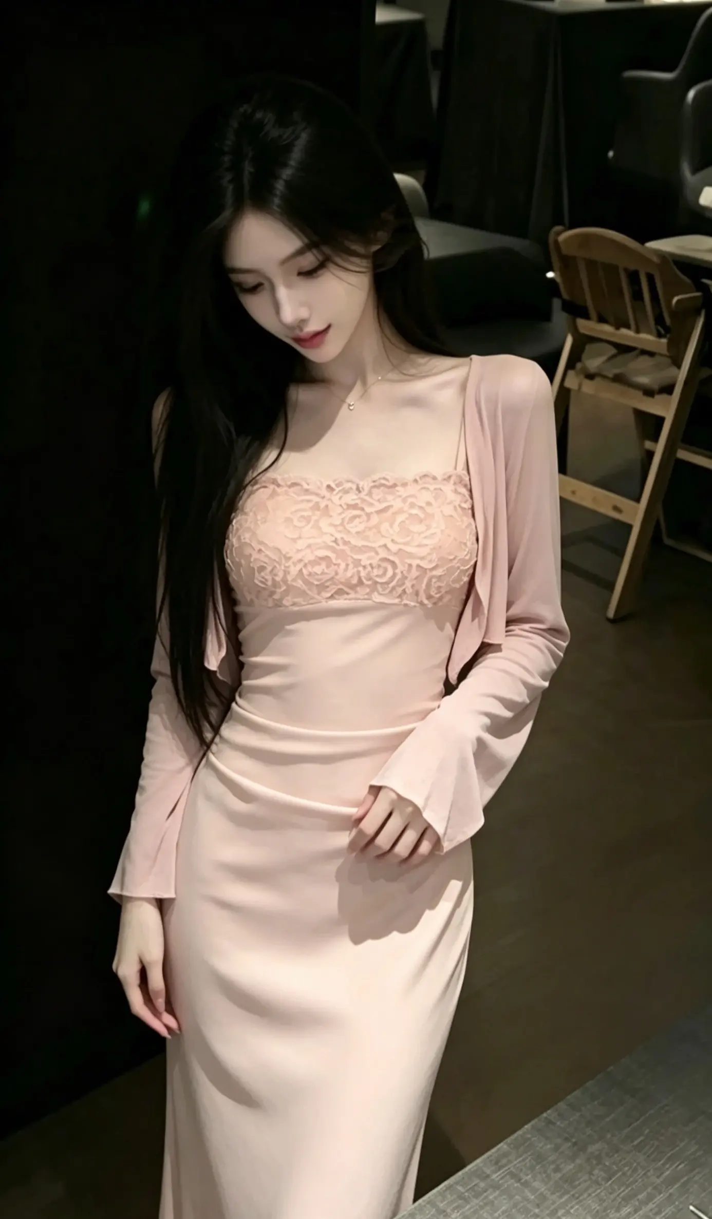 女生优雅穿搭 温柔纯欲风穿搭分享 秋季穿搭 美出高级感纯欲气质风 纯欲长裙