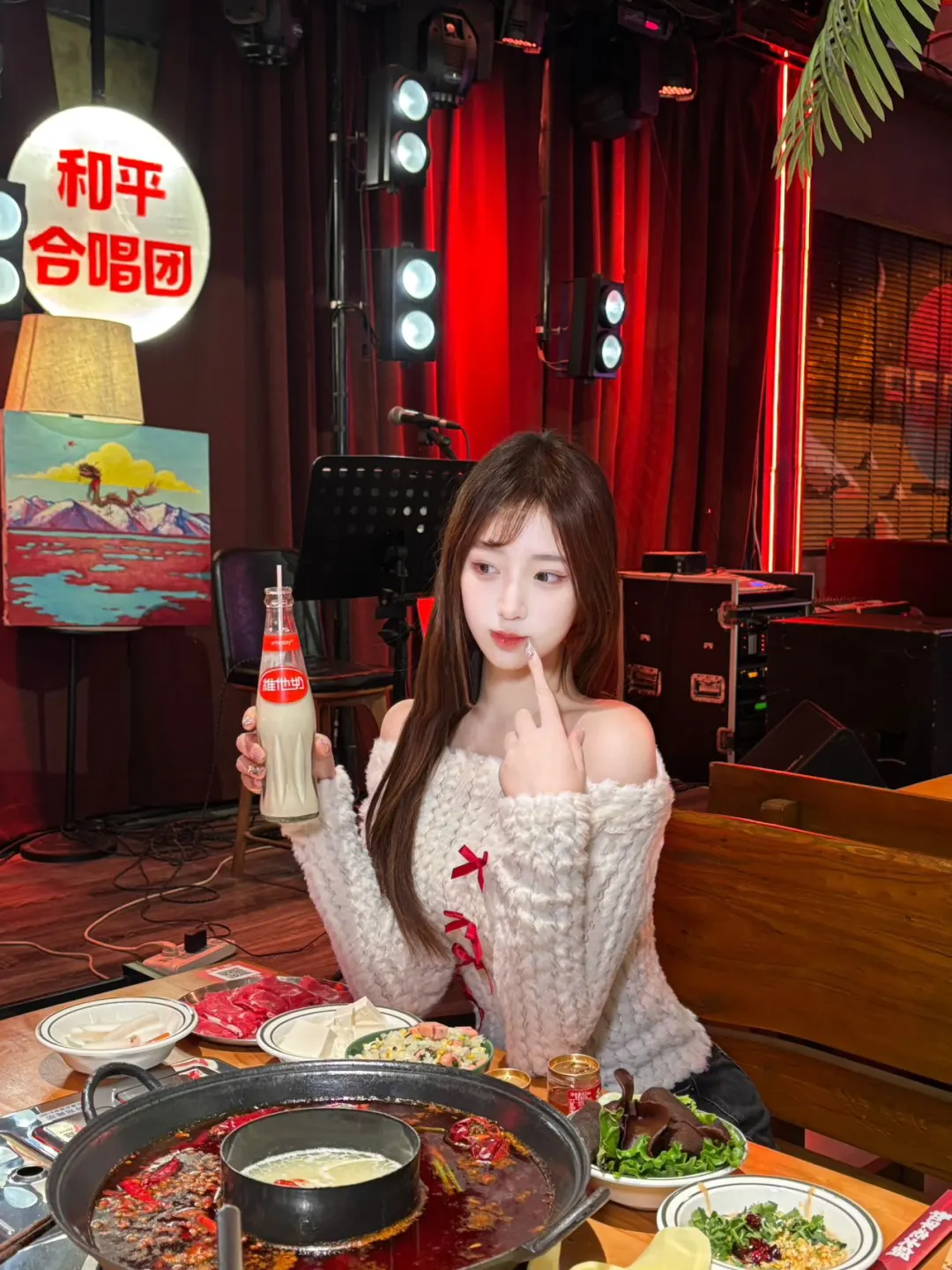 🍲𓈒 * 城墙下吃吃火锅̇ 𓂂  🍒 	 下班和同事在城墙附近...