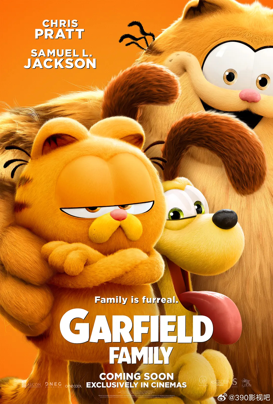 BD1080P蓝光特效字幕版！加菲猫家族 The Garfield Movie 