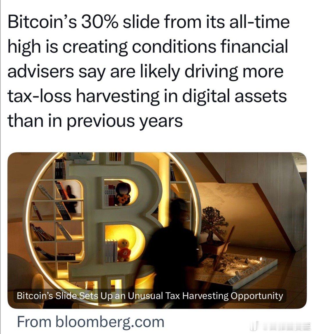 比特币从峰值已📉30% 