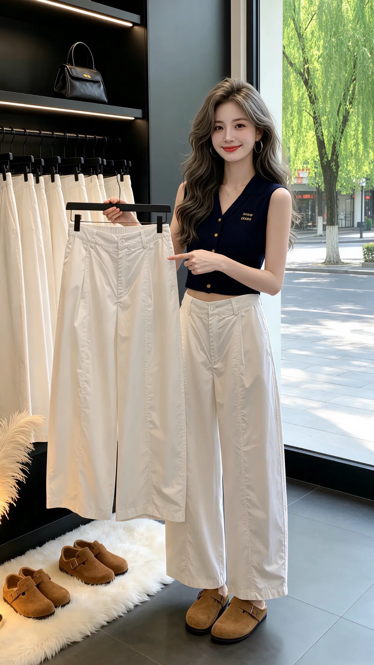 高腰显瘦阔腿休闲裤 穿出自己的风格 夏季穿搭 谁穿都好看 一眼就爱上的神裤