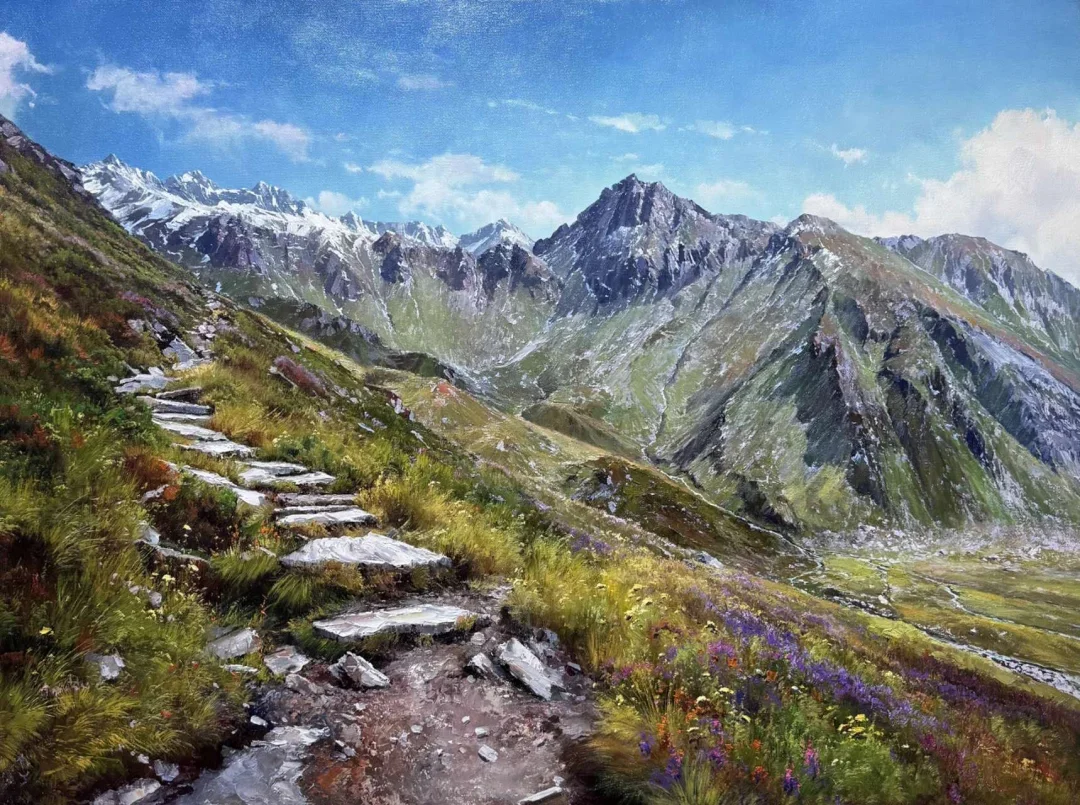 俄罗斯美协会员安德烈耶维奇的大幅作品 内画90/120