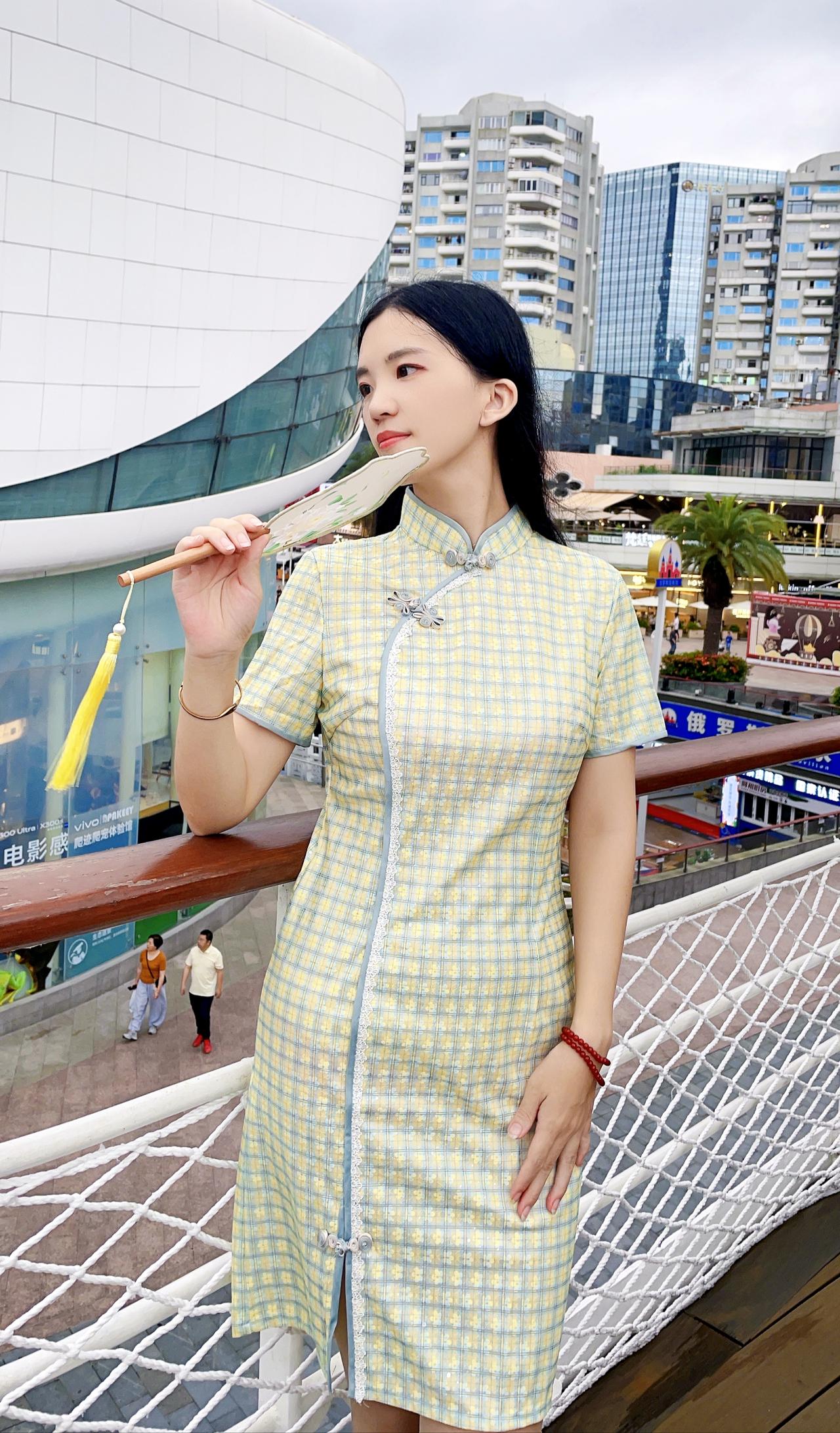 旗袍 肤色丝袜 港风 深圳 ootd