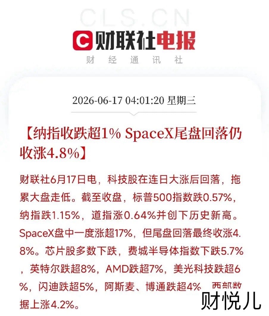 盘前利空消息来了！利空消息如下：利空消息1：美股科技股集体回调，纳指调整超1%，