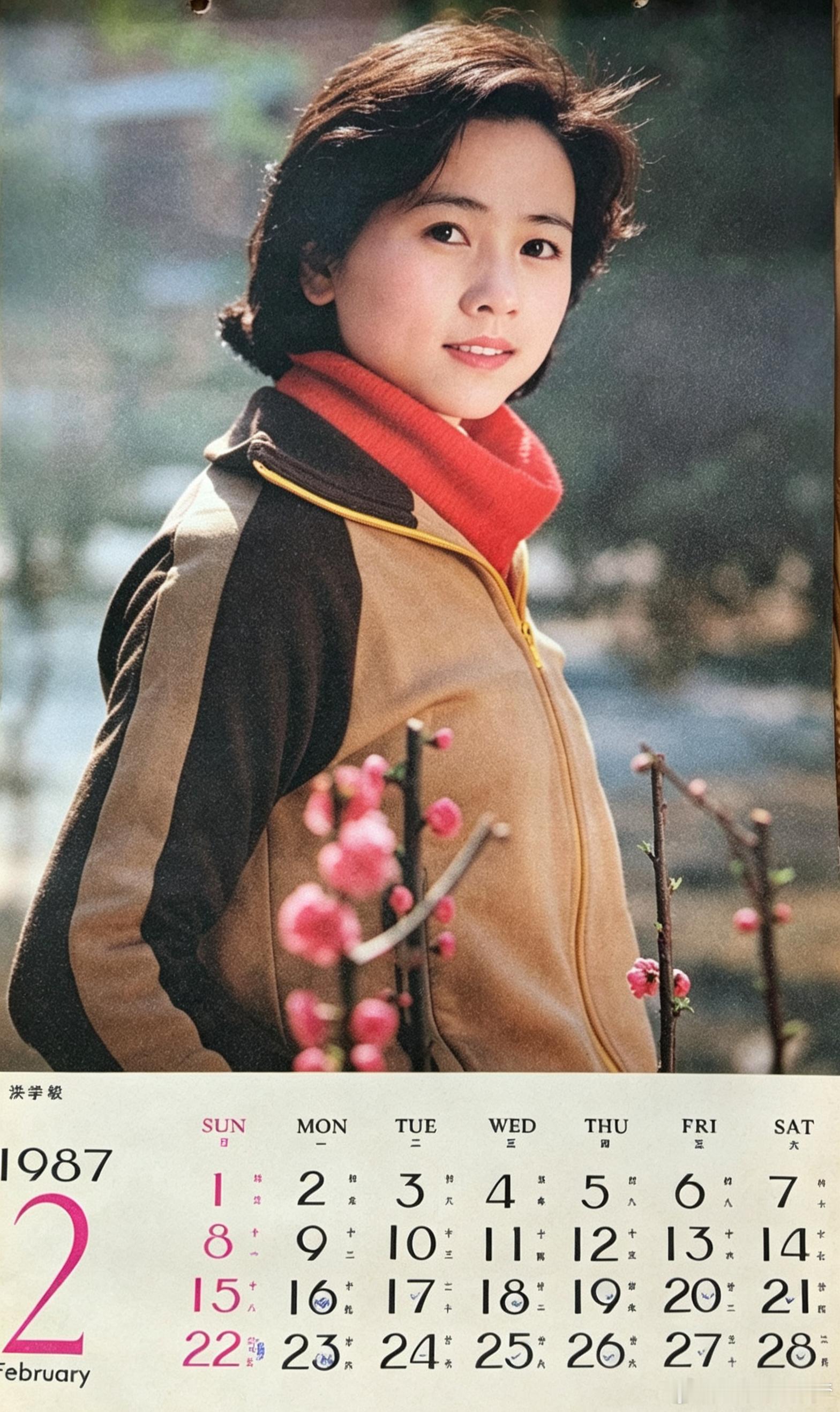 1987年挂历，演员除了10月份的刘源红，其他都熟悉的不能再熟悉了。 