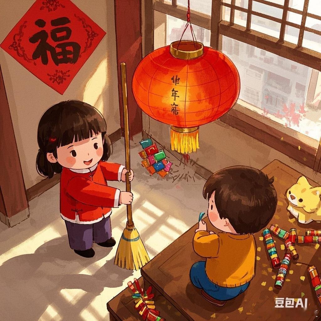 小年  今天是北方小年，祭灶王，洗澡，剃头，包饺子，打扫房间[哈哈]感谢一年来供