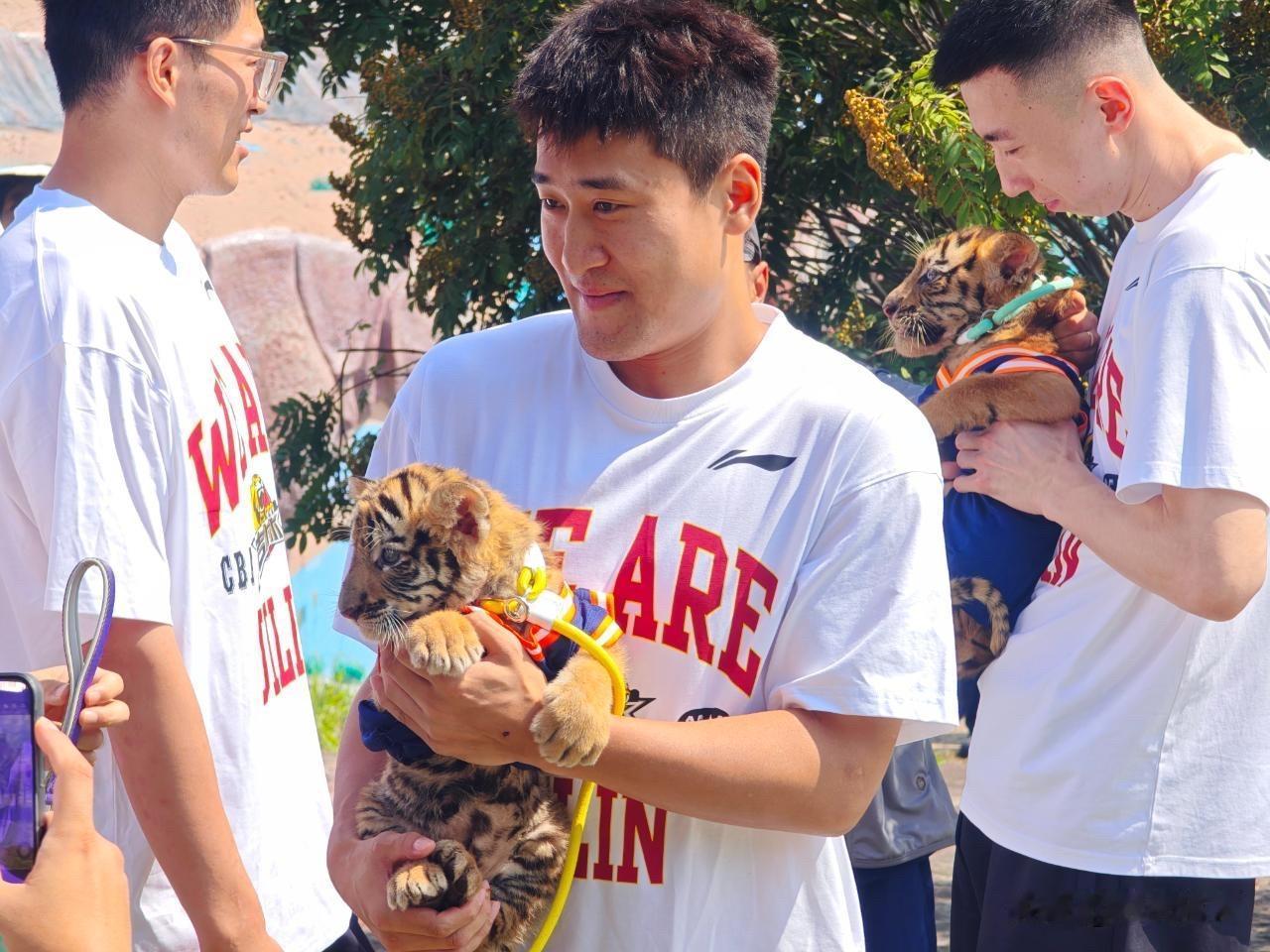 吉林东北虎男篮球员见面会在吉林省东北虎园举行！
7月29日也是世界爱虎日，东北虎