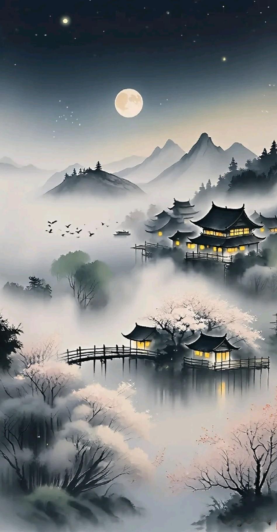 《饥餐渴饮，道在瓦甓》

饥来饭兮倦眠身，渴饮江水月作邻。
但识本心非外物，何须