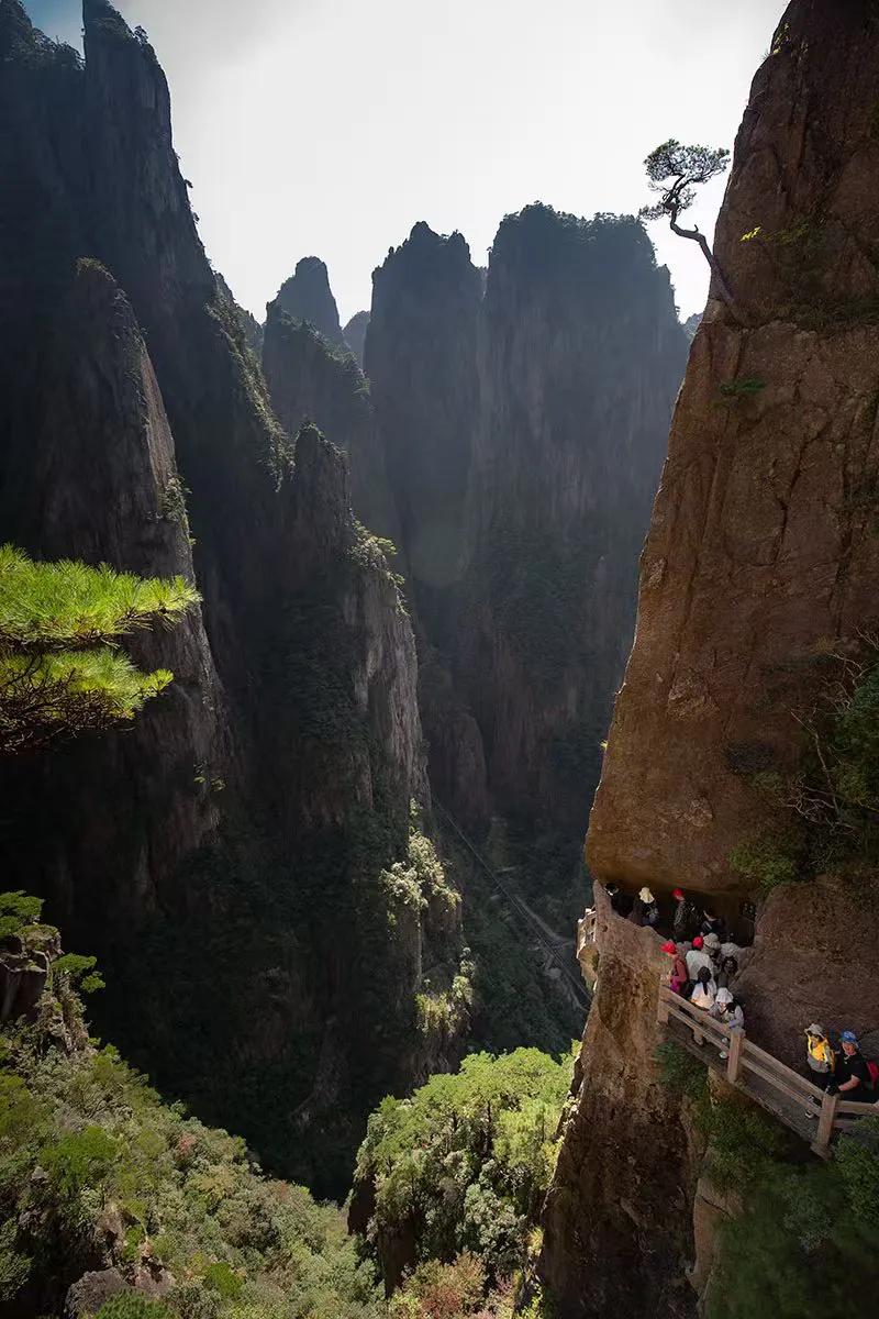 峰峦叠嶂，云雾缭绕。
#细瀑美景# #岭上奇观# #倒林美景# #似在画中的风景