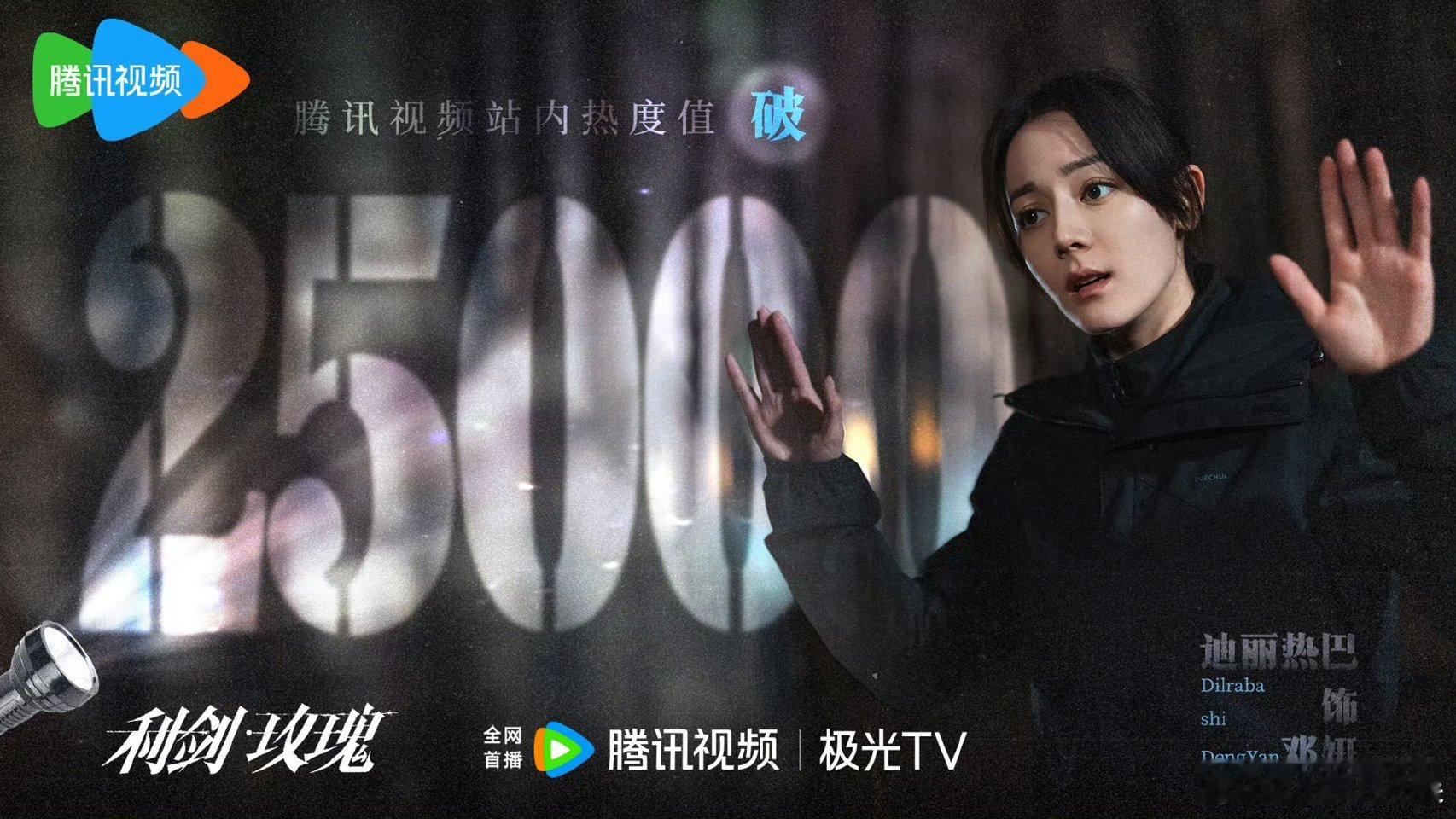 迪丽热巴利剑玫瑰热度值破25000利剑玫瑰热度值破25000迪丽热巴利剑玫瑰热度