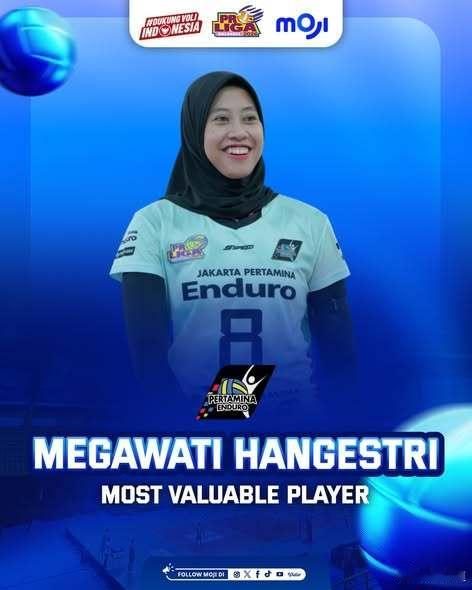 国际排坛动态沃隆科娃当选印尼联赛的最佳主攻，梅加瓦蒂当选MVP建议咱们排超联赛以