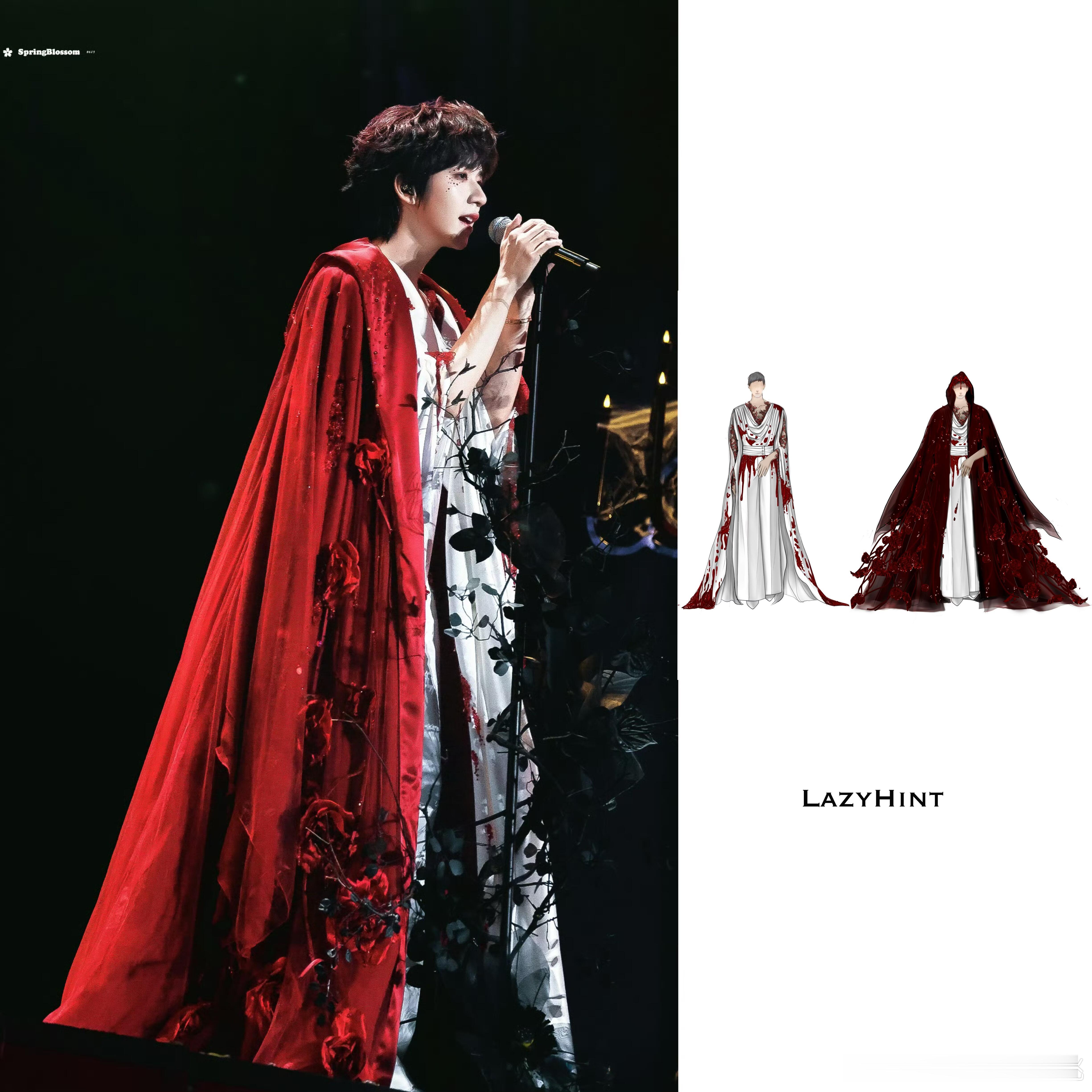 贺峻霖solo舞台《燕窝》演绎LazyHint 特别定制系列！玫瑰废墟套装猩红纹