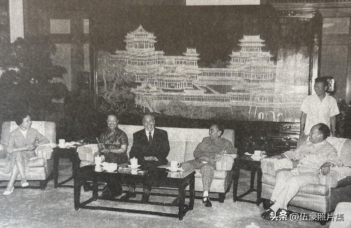1965年7月，周恩来总理会见从美国回到祖国的原国民党政府代总统李宗仁和夫人郭德