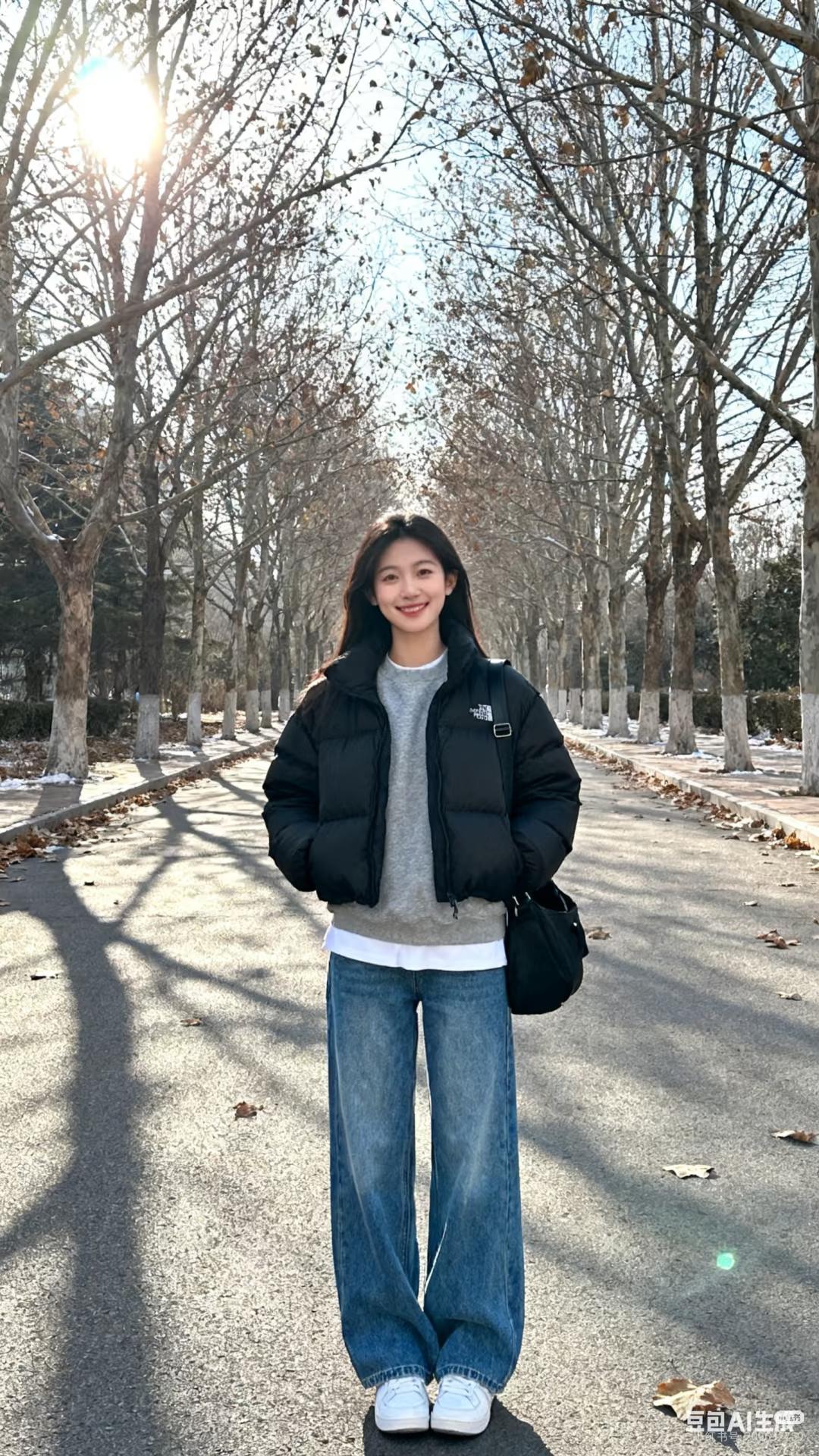 四五十岁女性冬季穿黑色羽绒服，只要掌握这三点，造型好看时髦又保暖。

首先，选对