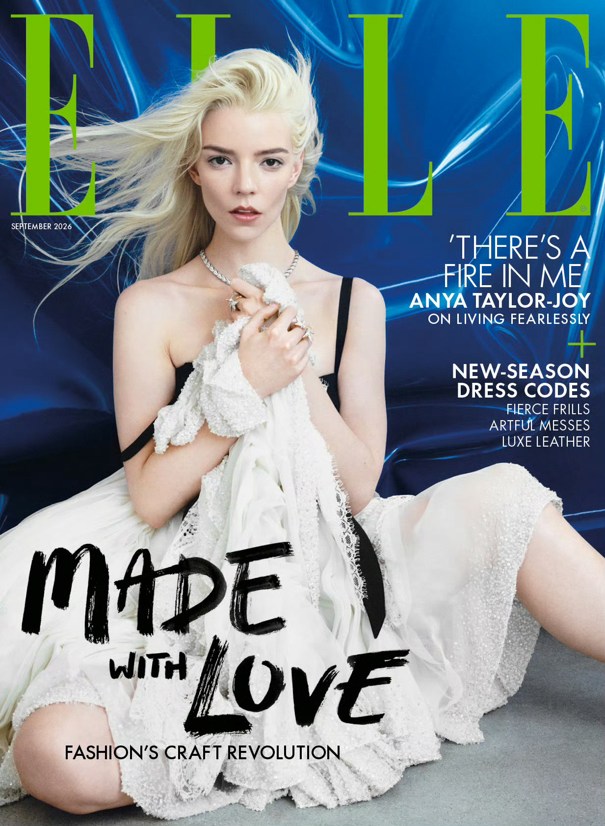 ELLE UK September 2026英版ELLE 金九刊封面发布，由An