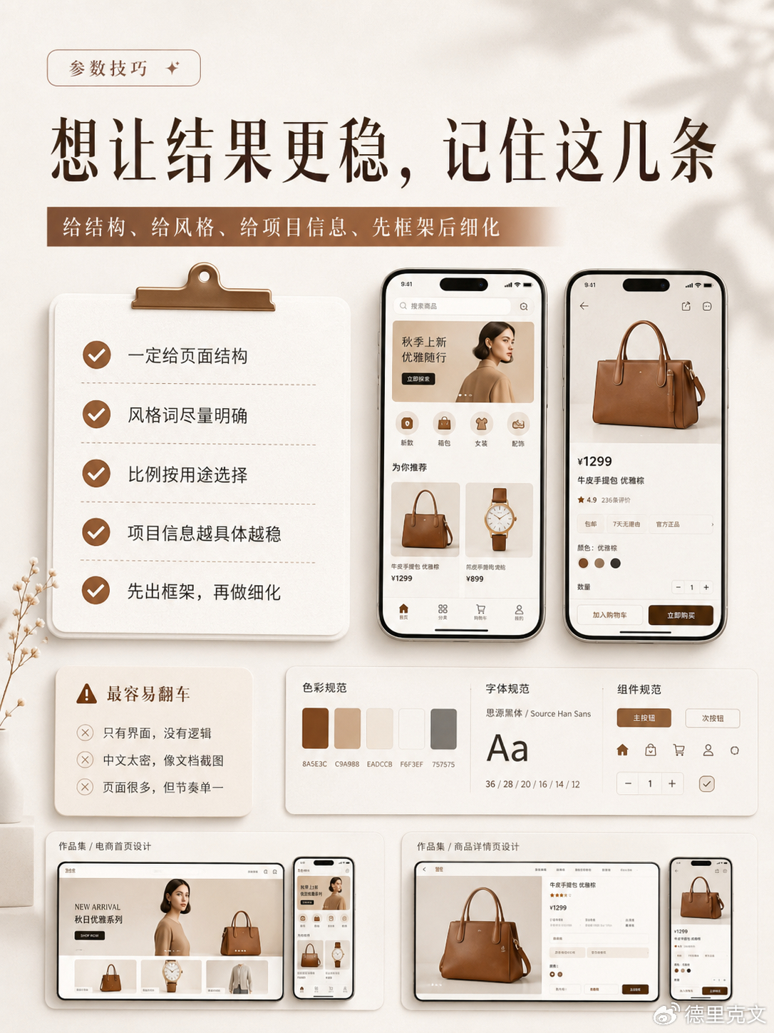 【AI绘画每日一词】UI作品集一键生成很多UI设计师真正头疼的，不是不会做项目。