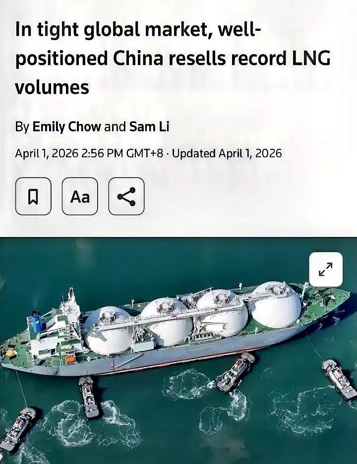 19船，131万吨液化天然气，我们转手，直接卖给了隔壁的韩国、日本，还有焦头烂额