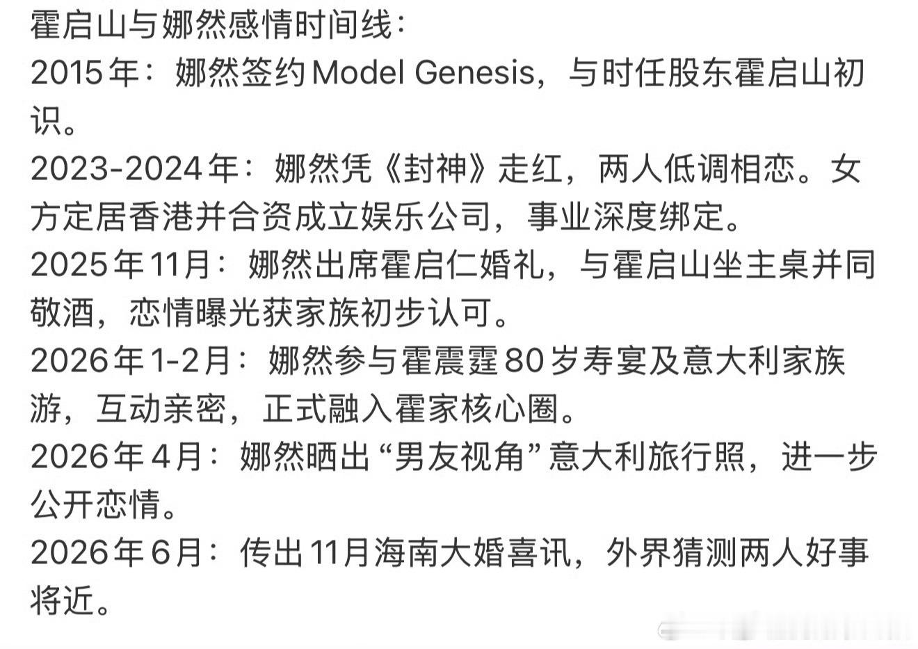 霍启山娜然感情时间线阶层从此跨越 