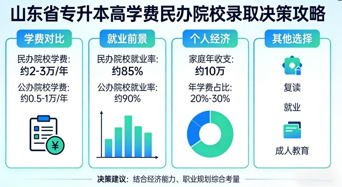 山东专升本：被民办高校录取，学费高昂该不该去？
    山东专升本考试中，不少同