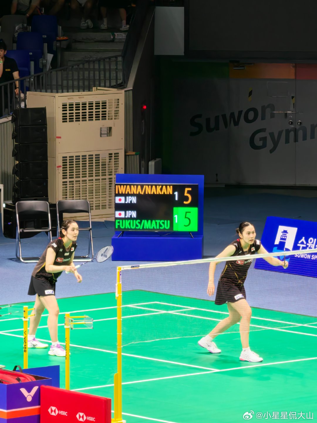 岩永玲/中西贵映🇯🇵 21-18、13-21、21-16 🇯🇵福岛由纪/