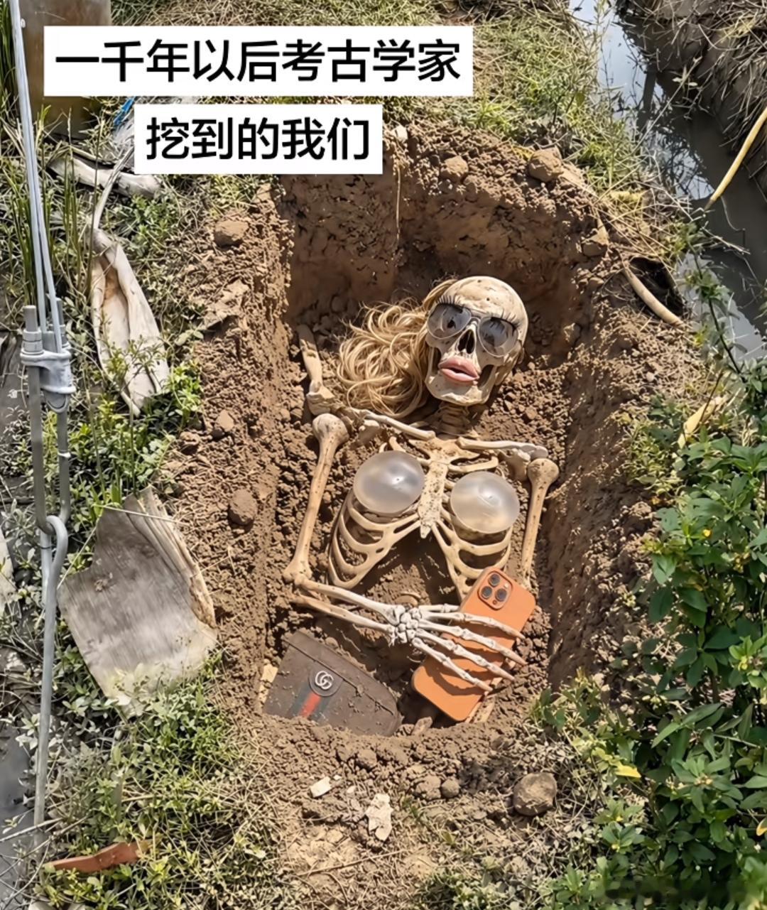 如果允许土葬，一千年以后考古学家挖到的我们 ​​​