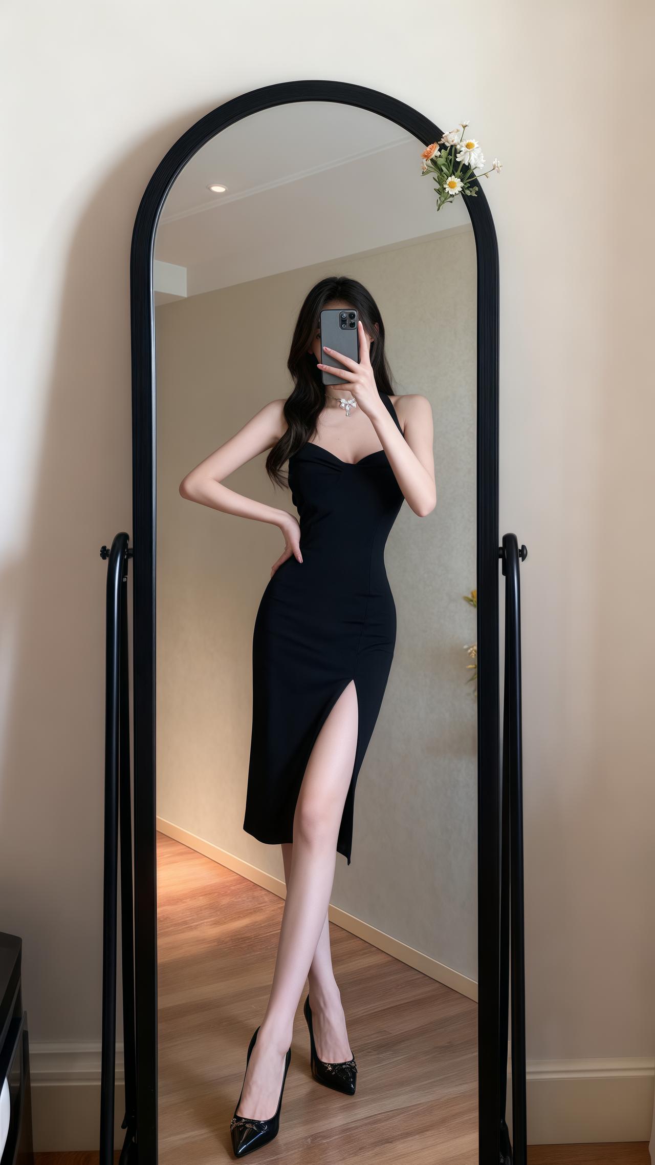 优雅气质 黑色系穿搭 女人味穿搭