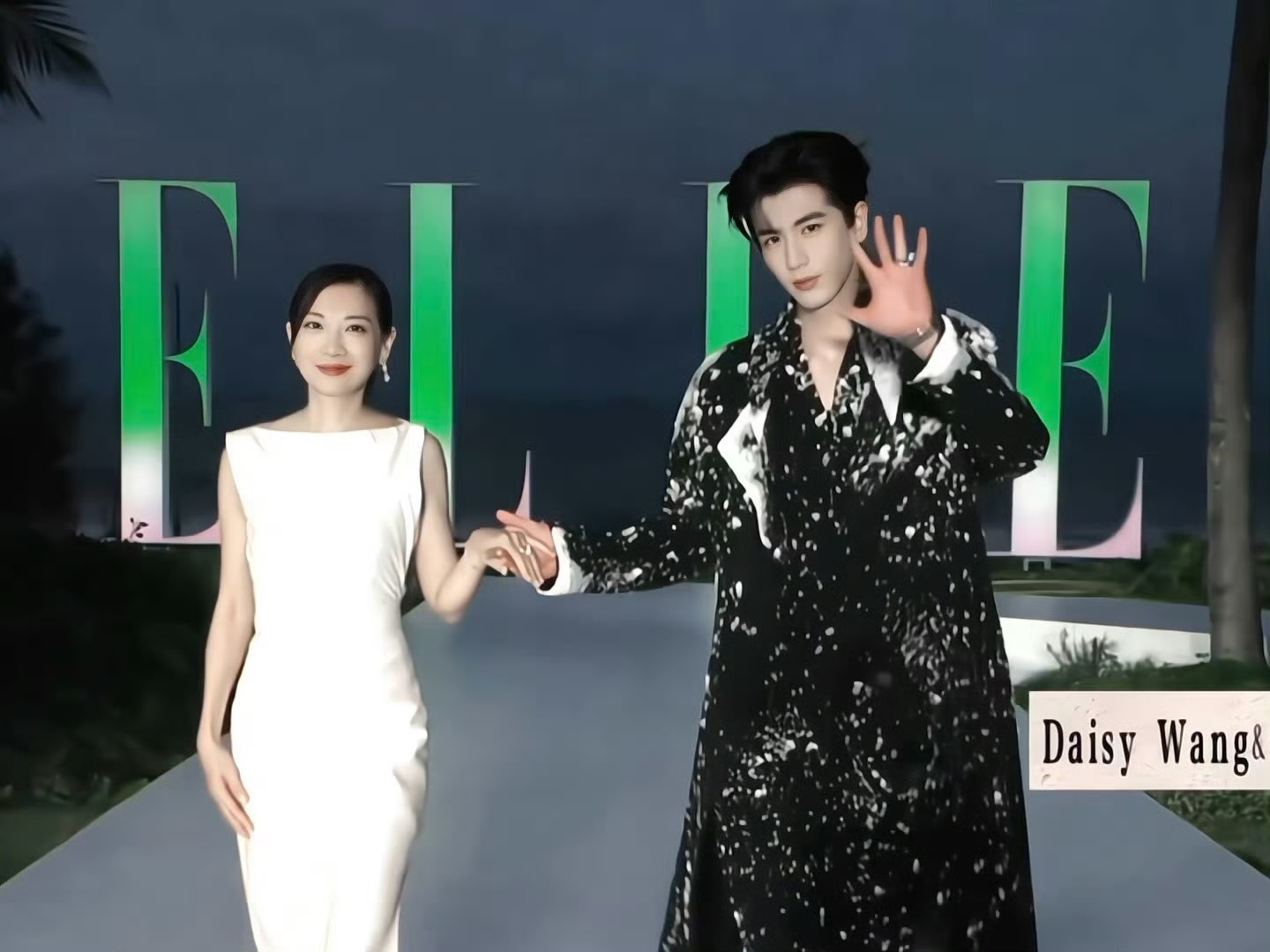 张凌赫和首席执行官一起走红毯，好绅士，顶级排面拉满，状态也太好了吧！又在红毯上大