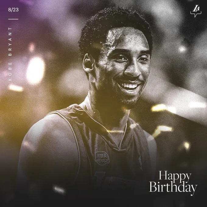 💜💛永恒♾️生日🎂快乐！科比！科比KobeBryant科比0823生日快乐