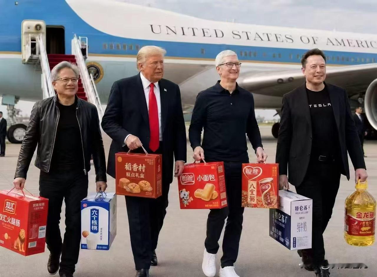 带着几个儿子回老家探亲了！