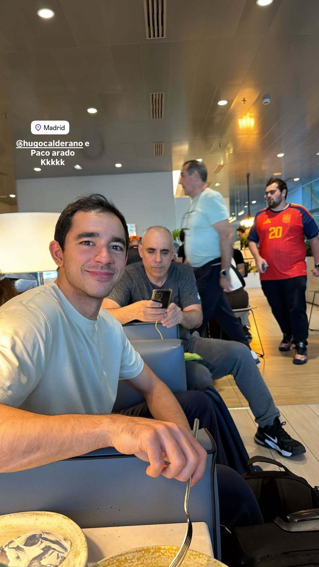 高桥、雨果和教练在马德里🇪🇸 