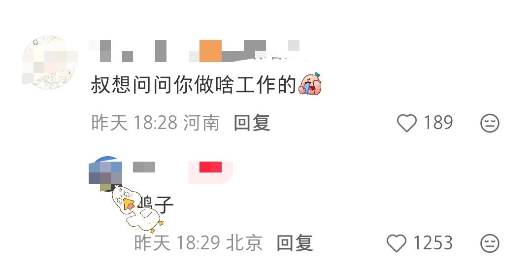 年轻人你有什么梦想吗？大胆提出来，叔叔帮你实现。叔想问问你做啥工作的:🦆 