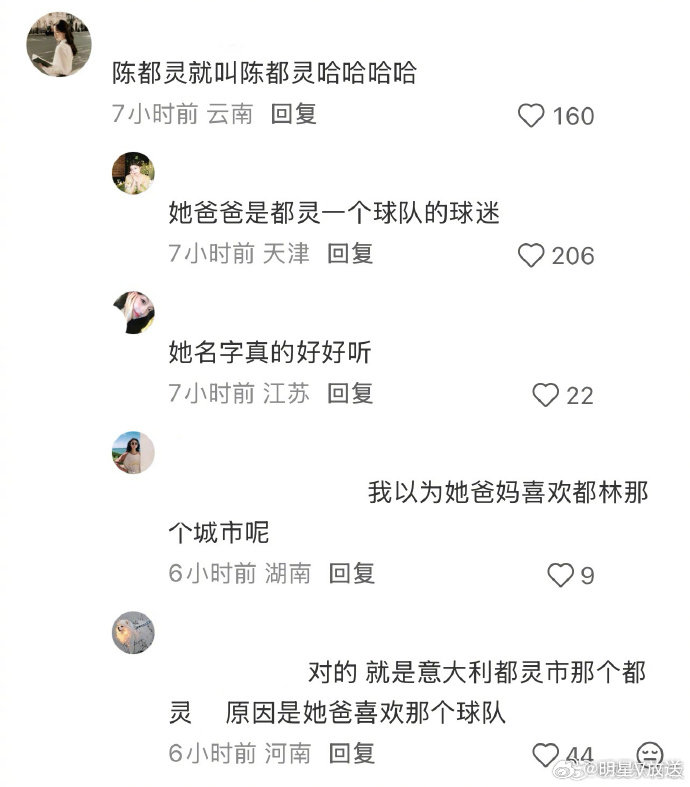 陈都灵的名字来自意大利球队 冷知识上新！陈都灵名字竟是球迷老爸专属创意，尤文死忠