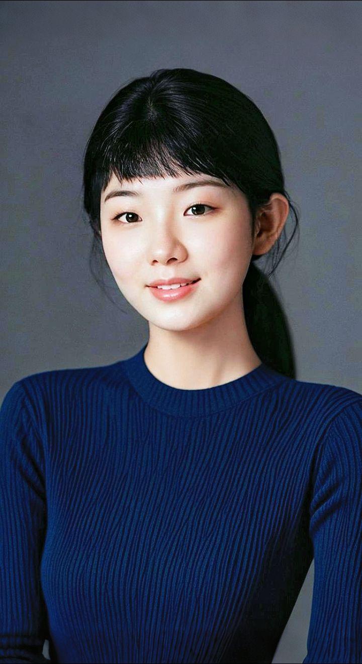 AI扩图 AI藏蓝凝笑