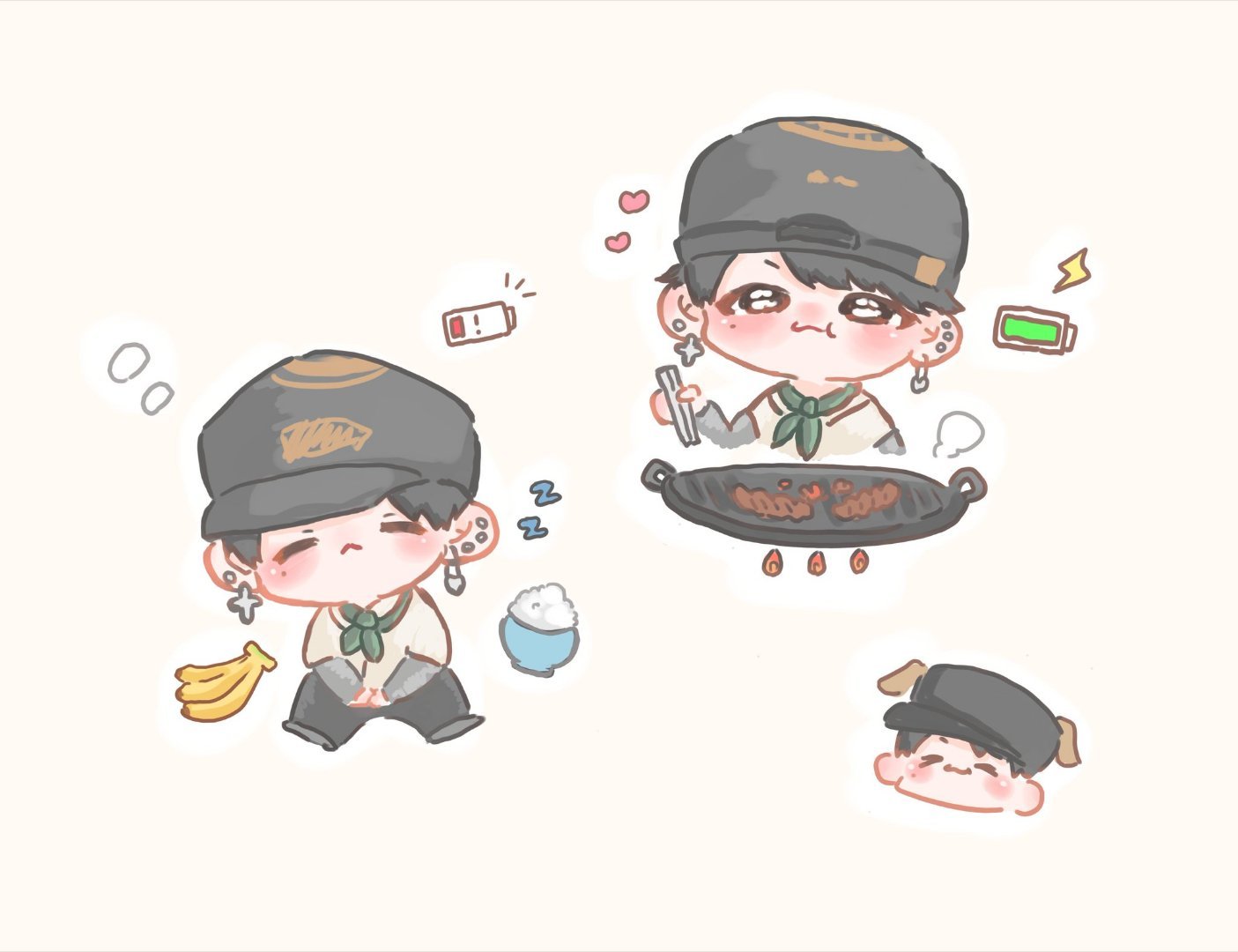 【1w596】萌萌饭绘一则©️tphoon3i4 ​​​