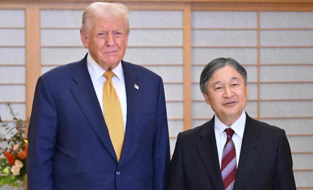 [浮云]特朗普会见日本天皇德仁，身高差悬殊，显示了日本天皇的真实身高，仅163厘