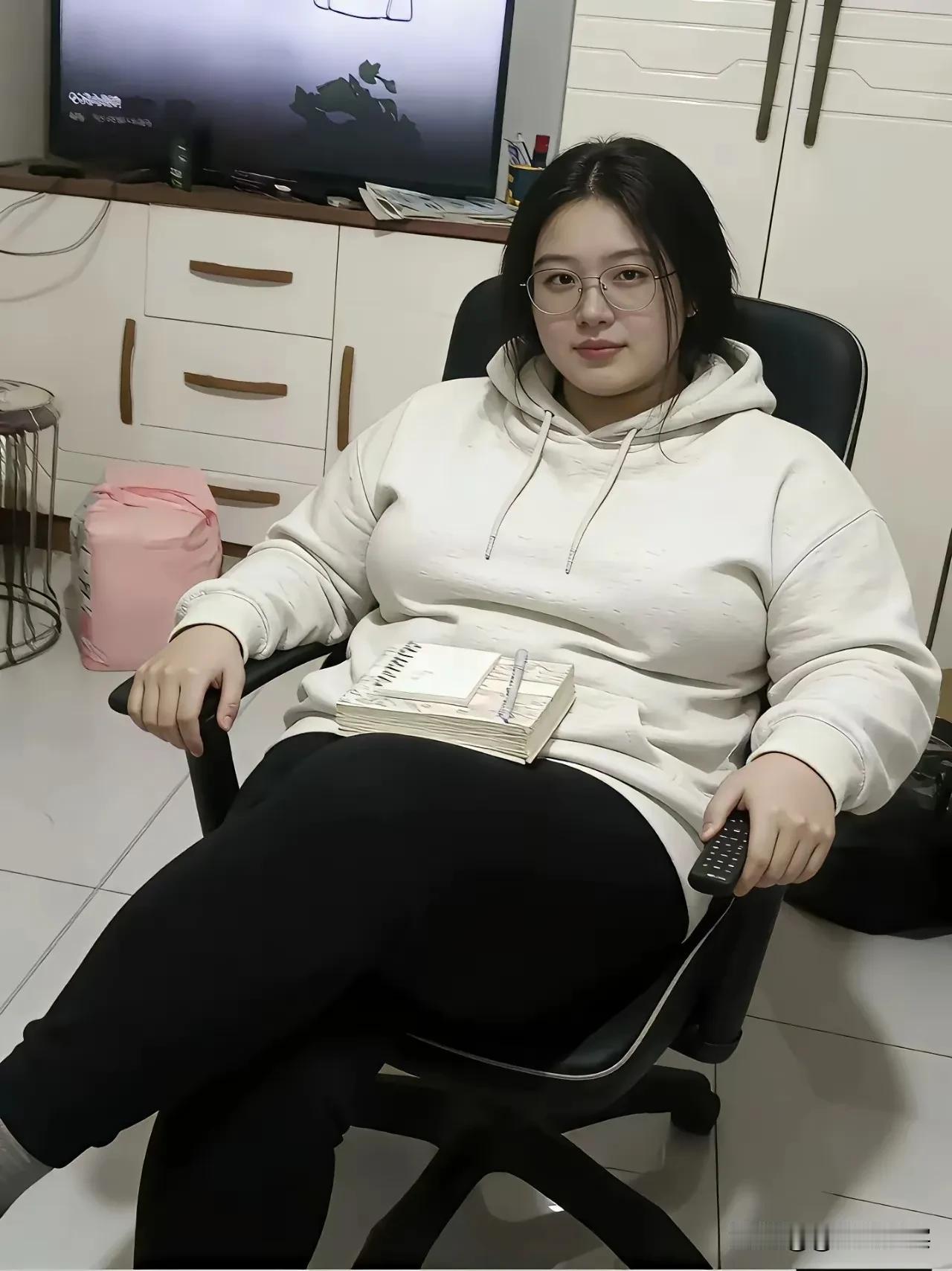 这叫潜力股！把身材瘦下去一定是个美女！[赞]