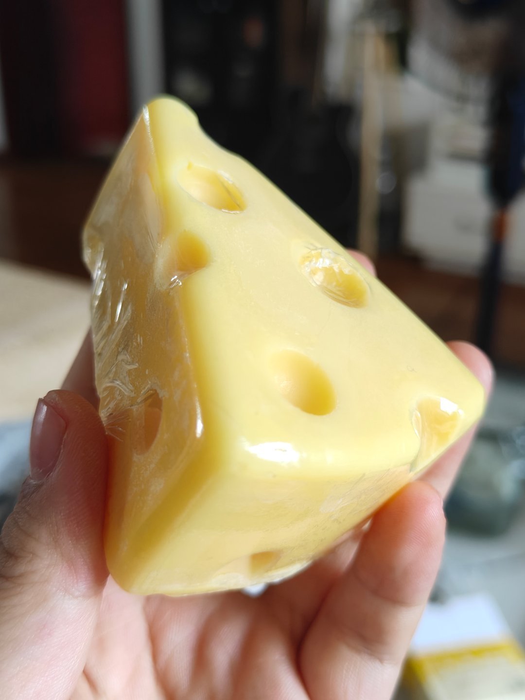 奶酪🧀香皂想咬一口。味道也很香。